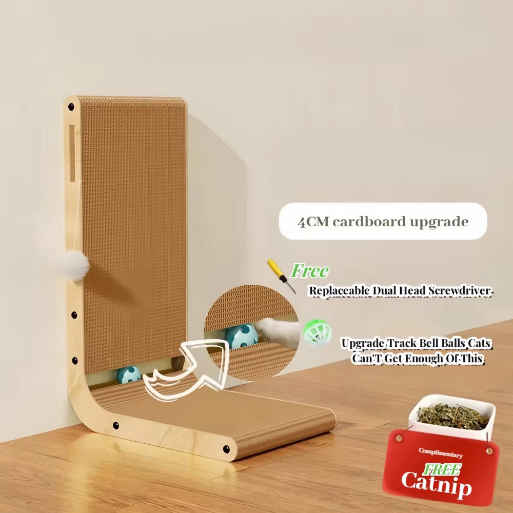 Scraper for Cats Cardboard Large/Small L-Shape Wear-Resistant Scratch-Resistant Cat Scratching Post Cat Toy Pets Cat Accessories