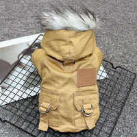 Thickened Hoodie Dog Coat – Polyester Fleece | PuppyPaw™