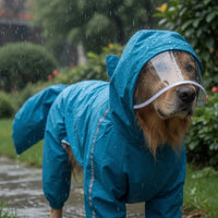 Large Dog Raincoat – Hooded with Tail Cover | PuppyPaw™