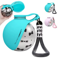 Dog Stainless Steel Travel Bottle – 2-in-1 Bowl | PuppyPaw™