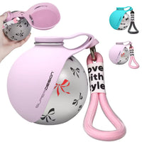 Dog Stainless Steel Travel Bottle – 2-in-1 Bowl | PuppyPaw™