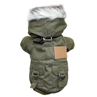 Thickened Hoodie Dog Coat – Polyester Fleece | PuppyPaw™