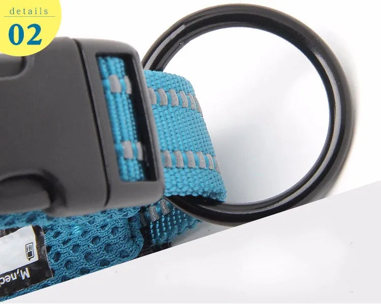 Reflective Dog Collar – Soft Mesh Padded | PuppyPaw™