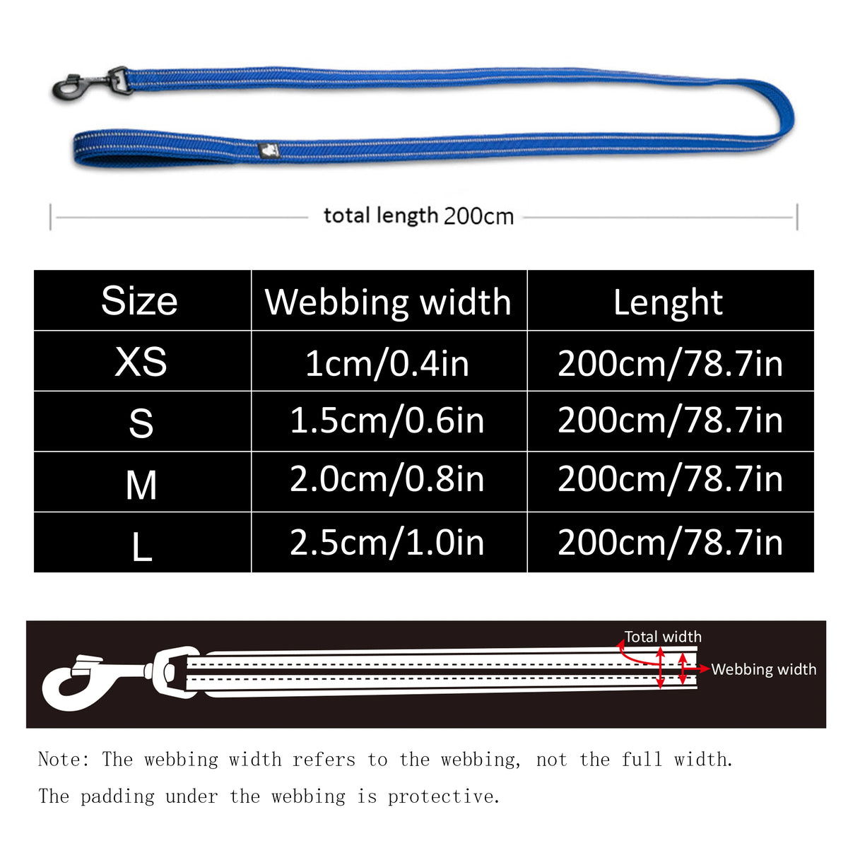 Reflective Padded Dog Leash – 3M Mesh Handle | PuppyPaw™