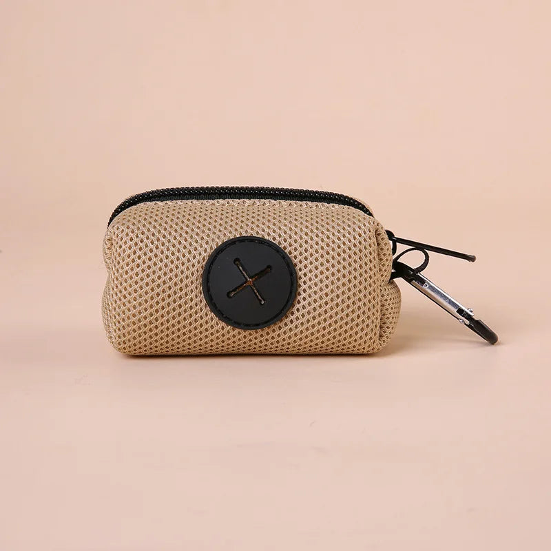 Canvas Dog Poop Bag Dispenser – Carabiner Clip | PuppyPaw™