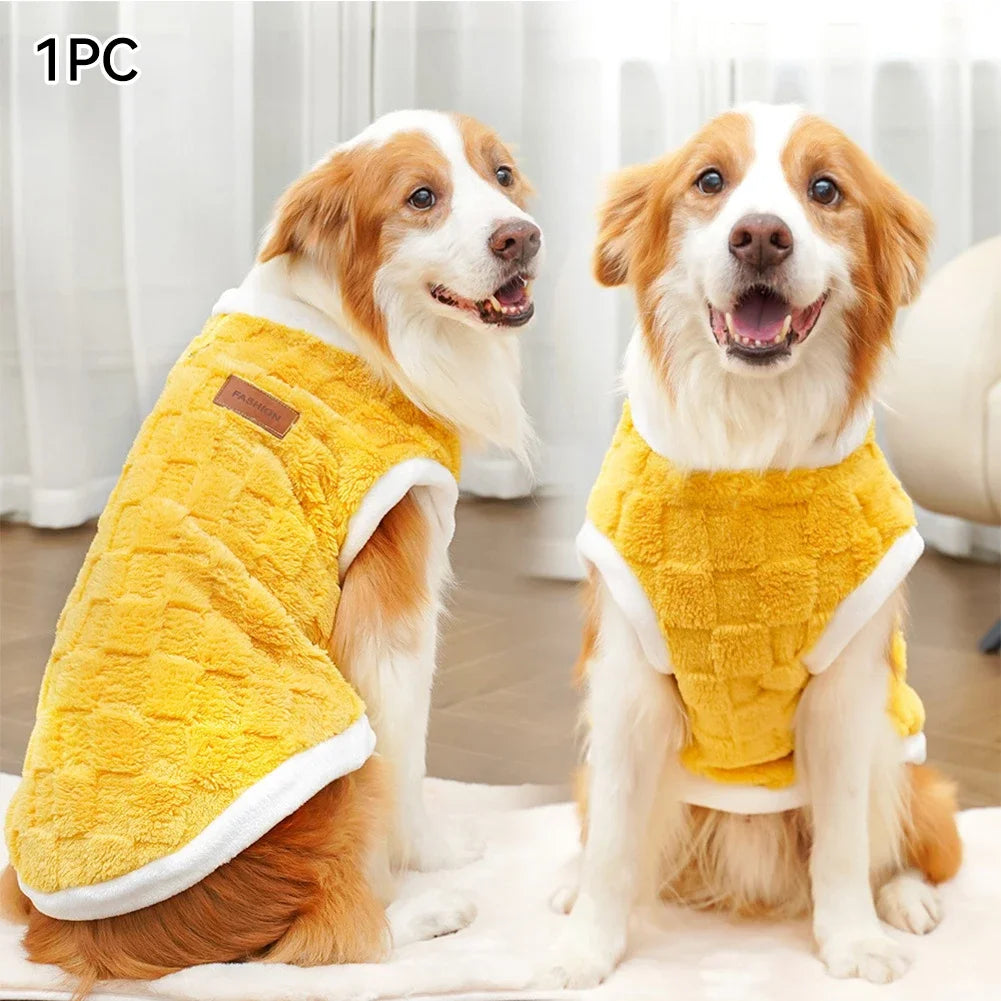 Flannel Dog Coat – Cotton Fleece Pullover | PuppyPaw™