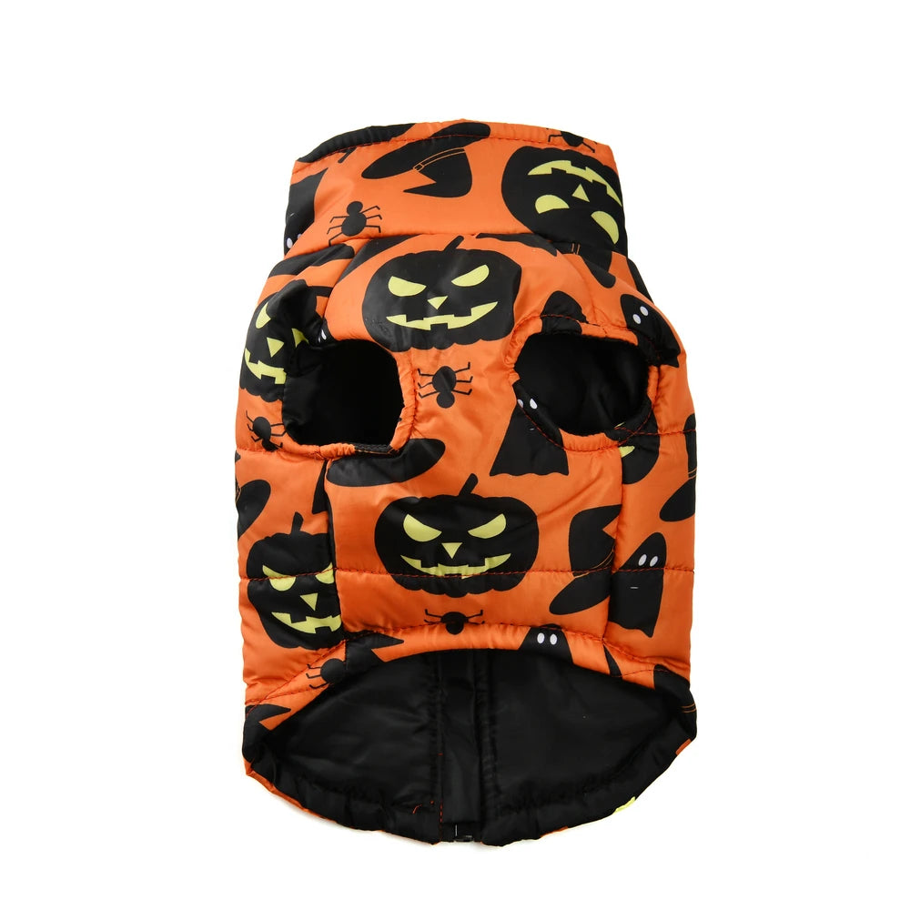 Halloween Waterproof Dog Vest – Winter Jacket | PuppyPaw™