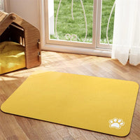 Absorbent Pet Feeding Mat – Quick Dry Non-Slip | PuppyPaw™