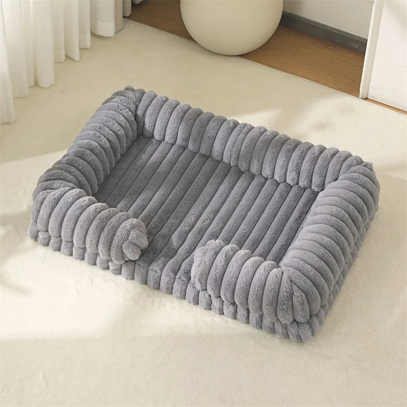 Calming Orthopedic Memory Foam Dog Bed – Bolster | PuppyPaw™
