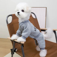 Thickened Dog Hoodie Jumpsuit – Fleece Lined | PuppyPaw™
