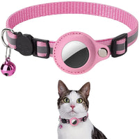 Adjustable Reflective Cat Collar – AirTag Holder | PuppyPaw™