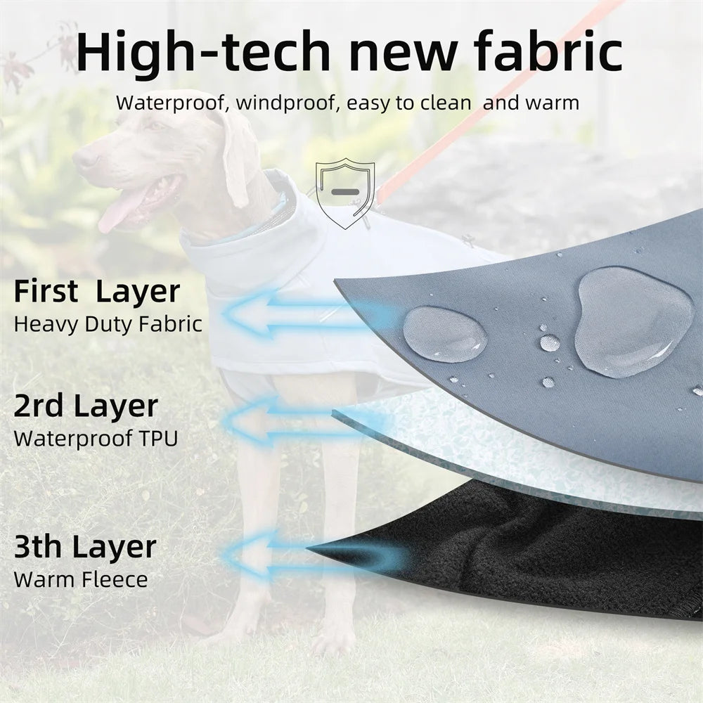 Waterproof Dog Jacket – Soft-Shell Fleece Lined | PuppyPaw™