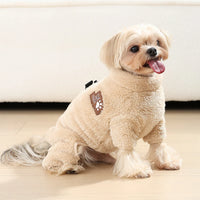 Full-Coverage Fleece Dog Jacket – Zip & D-Ring | PuppyPaw™