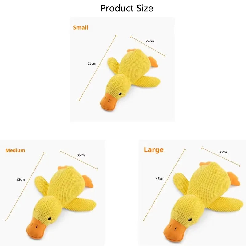 Plush Duck Dog Toy – Soft Squeaky Comfort | PuppyPaw™
