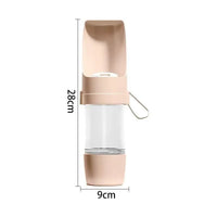 2-in-1 Dog Travel Bottle – Water & Food Feeder | PuppyPaw™