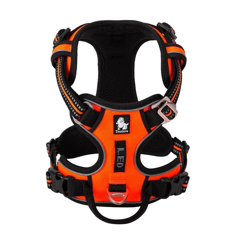 No-Pull Reflective Dog Harness – Back Handle | PuppyPaw™