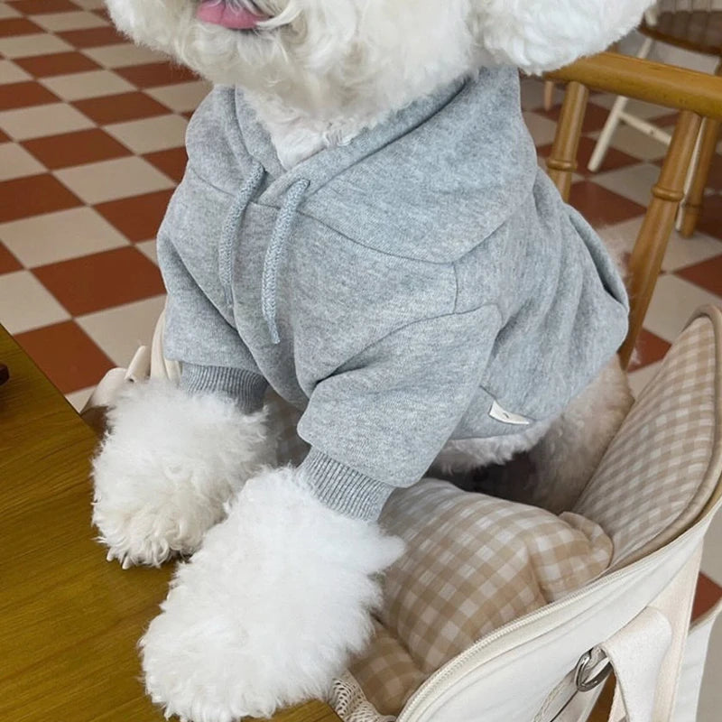 Soft Fleece Dog Hoodie – Zip-Up Pullover | PuppyPaw™