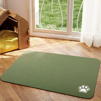 Absorbent Pet Feeding Mat – Quick Dry Non-Slip | PuppyPaw™