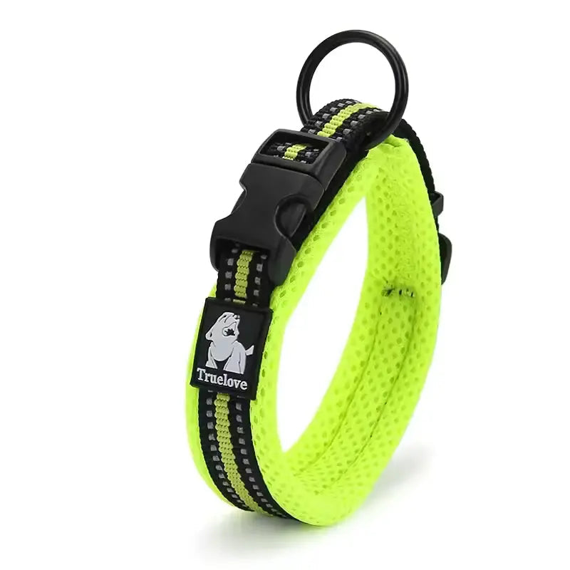 Reflective Dog Collar – Soft Mesh Padded | PuppyPaw™