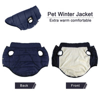 Fleece-Lined Dog Winter Jacket – Cold Proof Vest | PuppyPaw™