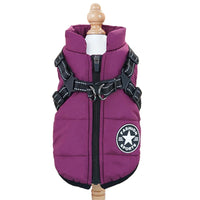Waterproof Dog Jacket – Built-In Harness Ring | PuppyPaw™