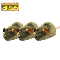 Plush Mouse Cat Toy – Squeaky Bite-Resistant | PuppyPaw™