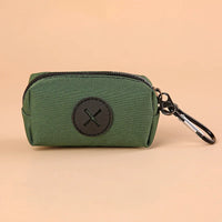 Canvas Dog Poop Bag Dispenser – Carabiner Clip | PuppyPaw™