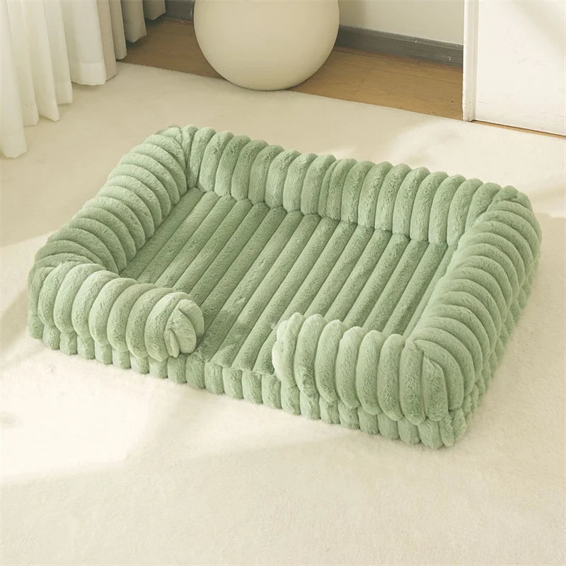 Calming Orthopedic Memory Foam Dog Bed – Bolster | PuppyPaw™