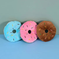 Plush Donut Dog Toy – Soft Squeaky Comfort | PuppyPaw™