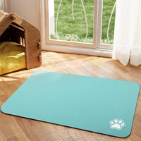 Absorbent Pet Feeding Mat – Quick Dry Non-Slip | PuppyPaw™