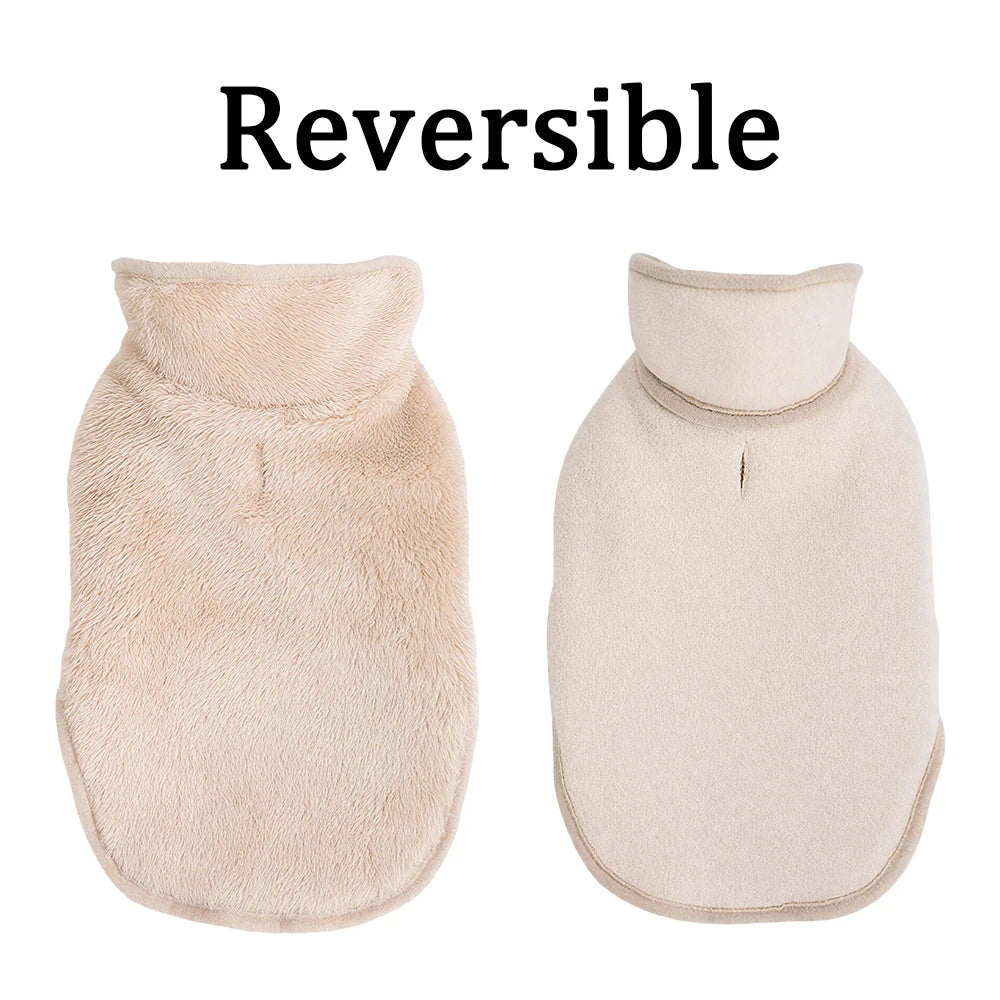 Reversible Fleece Cat Jacket – High Neck | PuppyPaw™