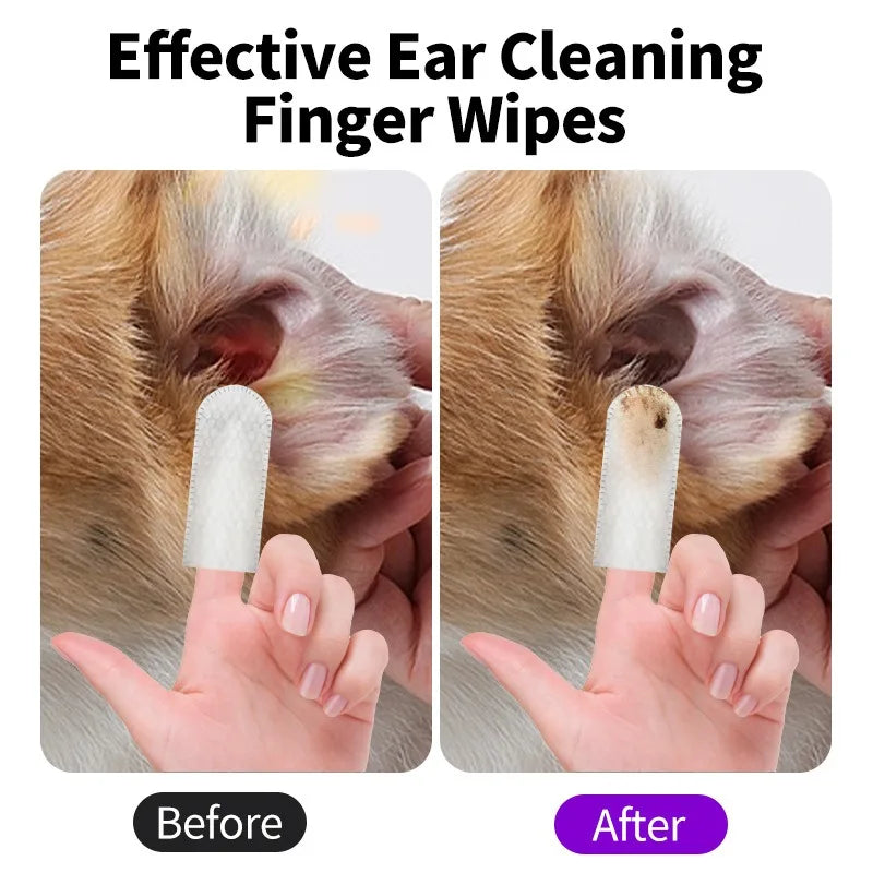 Pet Ear Cleaning Wipes – Fingertip Ear Mite Pads | PuppyPaw™