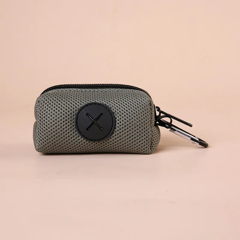 Canvas Dog Poop Bag Dispenser – Carabiner Clip | PuppyPaw™