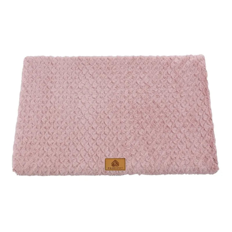 Calming Anti-Anxiety Dog Crate Mat – Plush Faux Fur | PuppyPaw™