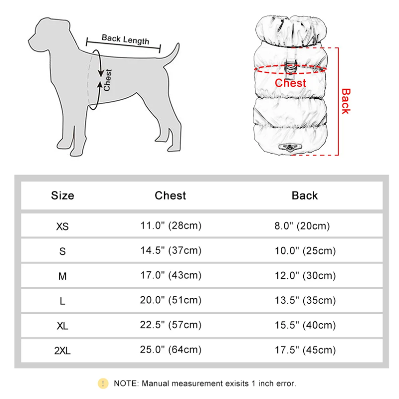 PuppyPaw™ Soft Warm Winter Coat Jacket