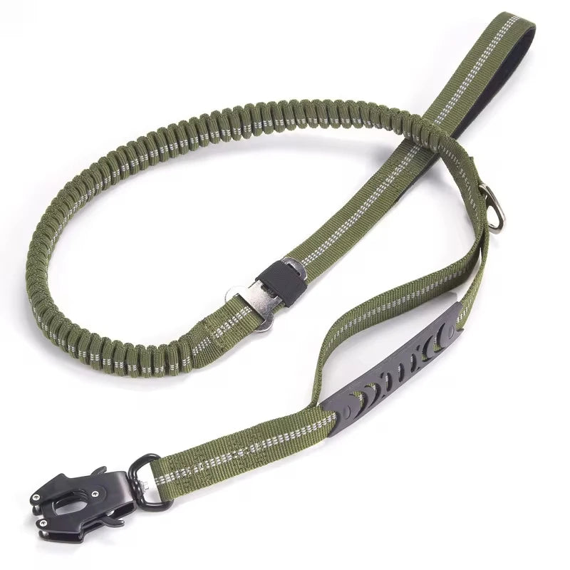 Heavy Duty Bungee Dog Leash – Double Handle | PuppyPaw™