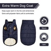 Fleece-Lined Dog Winter Jacket – Cold Proof Vest | PuppyPaw™