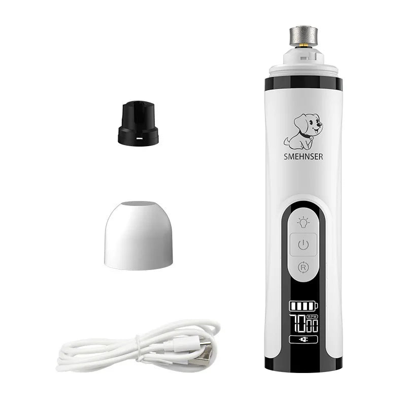 Pet Nail Grinder – USB Rechargeable LED Clipper | PuppyPaw™