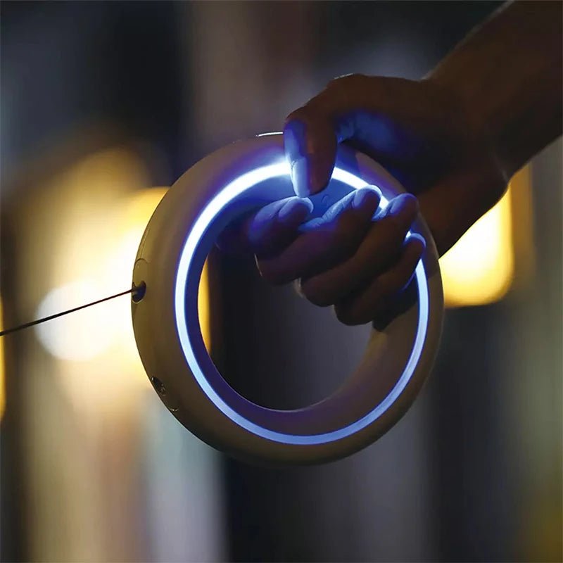 Retractable LED Dog Leash – Rechargeable USB-C | PuppyPaw™