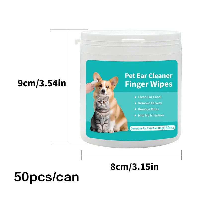Pet Ear Cleaning Wipes – Fingertip Ear Mite Pads | PuppyPaw™