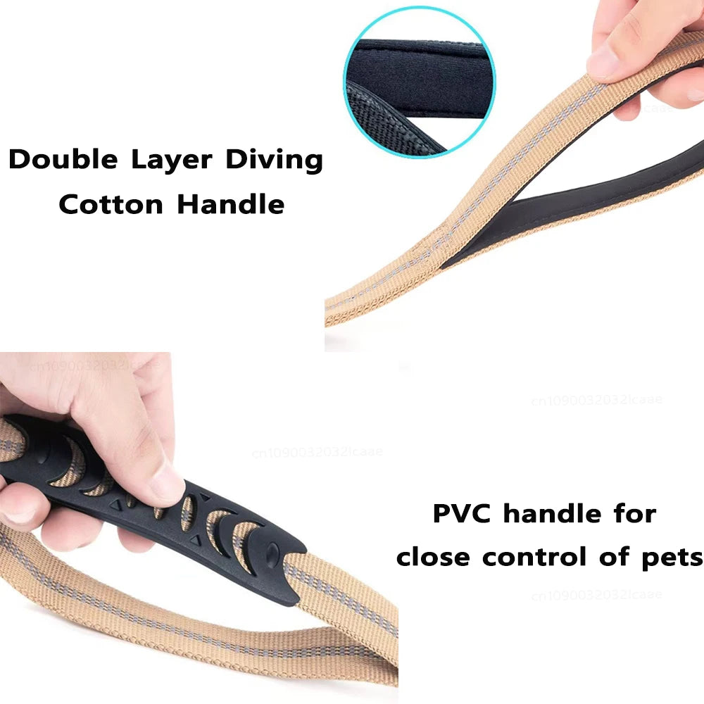 Heavy Duty Bungee Dog Leash – Double Handle | PuppyPaw™