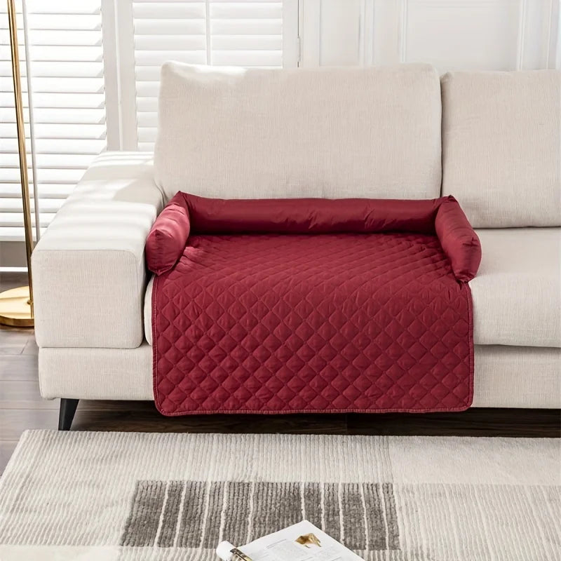 Waterproof Pet Sofa Bed – Removable Bolster Cushion | PuppyPaw™