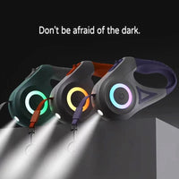 Retractable LED Dog Leash – Quick Release Clasp | PuppyPaw™