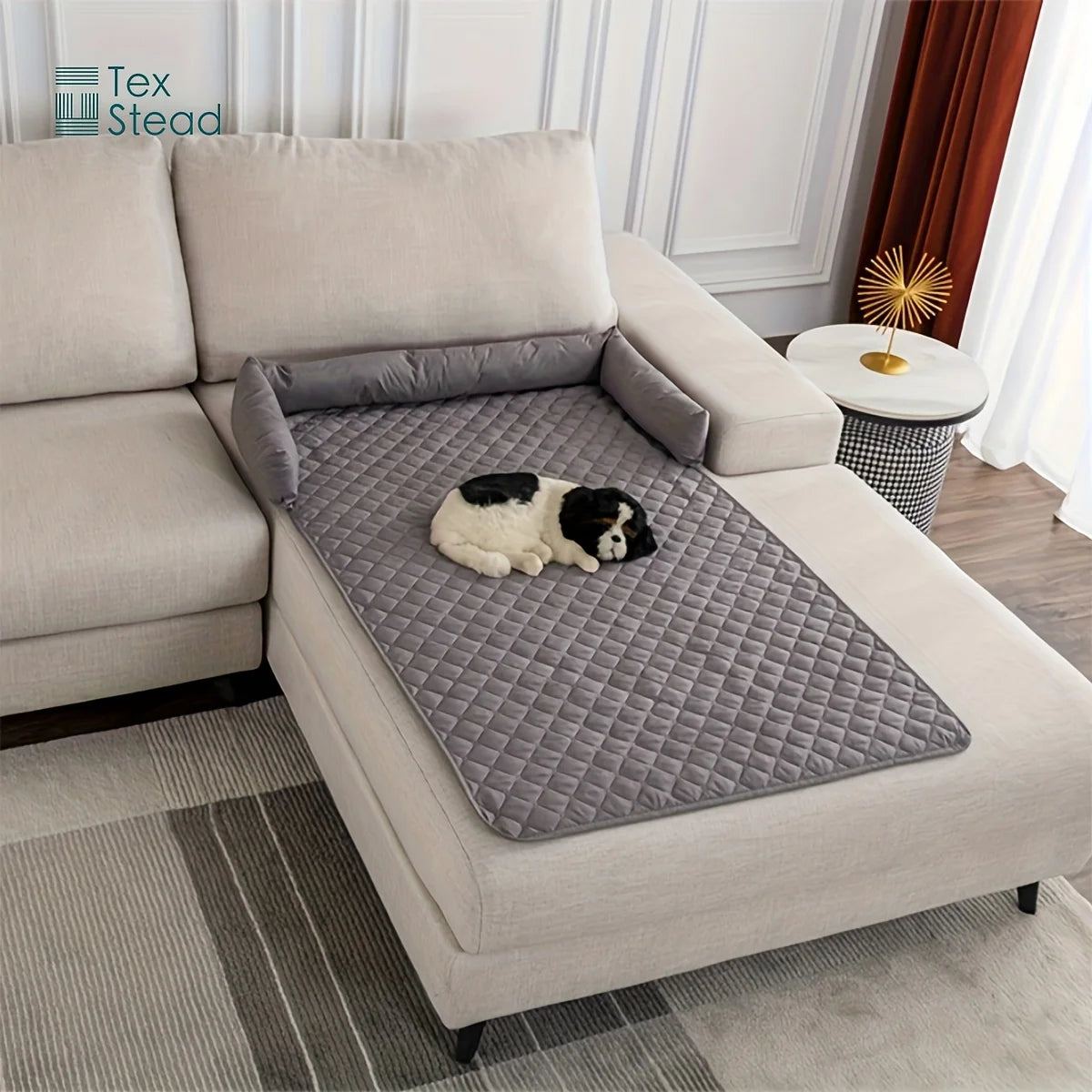 Waterproof Pet Sofa Bed – Removable Bolster Cushion | PuppyPaw™