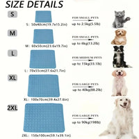 Cooling Ice Silk Pet Mat – Summer Sleeping Pad | PuppyPaw™