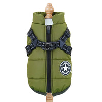 Waterproof Dog Jacket – Built-In Harness Ring | PuppyPaw™