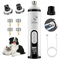 Pet Nail Grinder – USB Rechargeable LED Clipper | PuppyPaw™