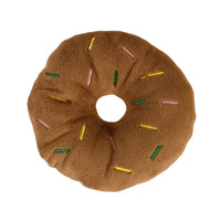 Plush Donut Dog Toy – Soft Squeaky Comfort | PuppyPaw™