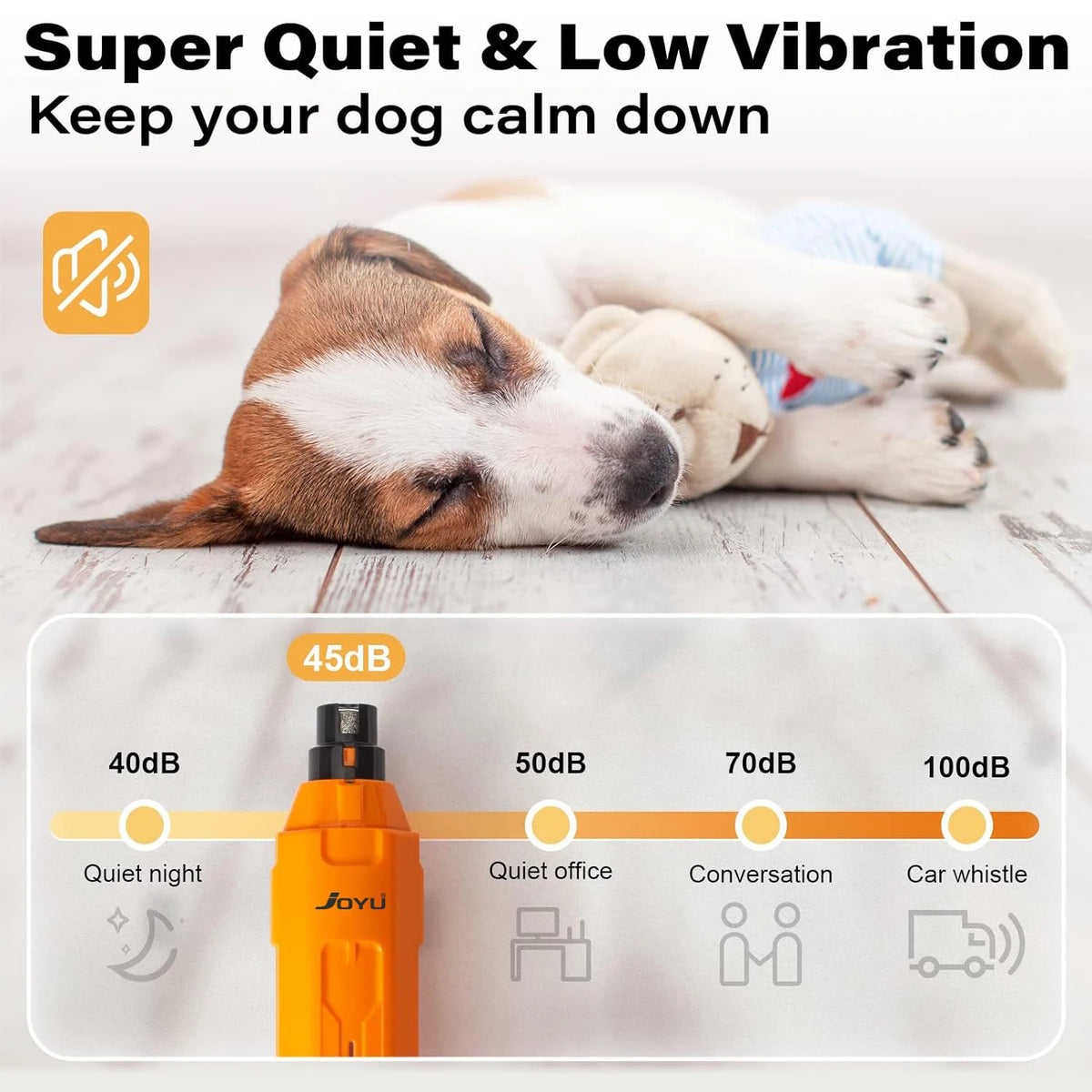 Pet Nail Grinder – 6-Speed Quiet Rechargeable | PuppyPaw™