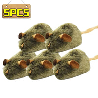 Plush Mouse Cat Toy – Squeaky Bite-Resistant | PuppyPaw™